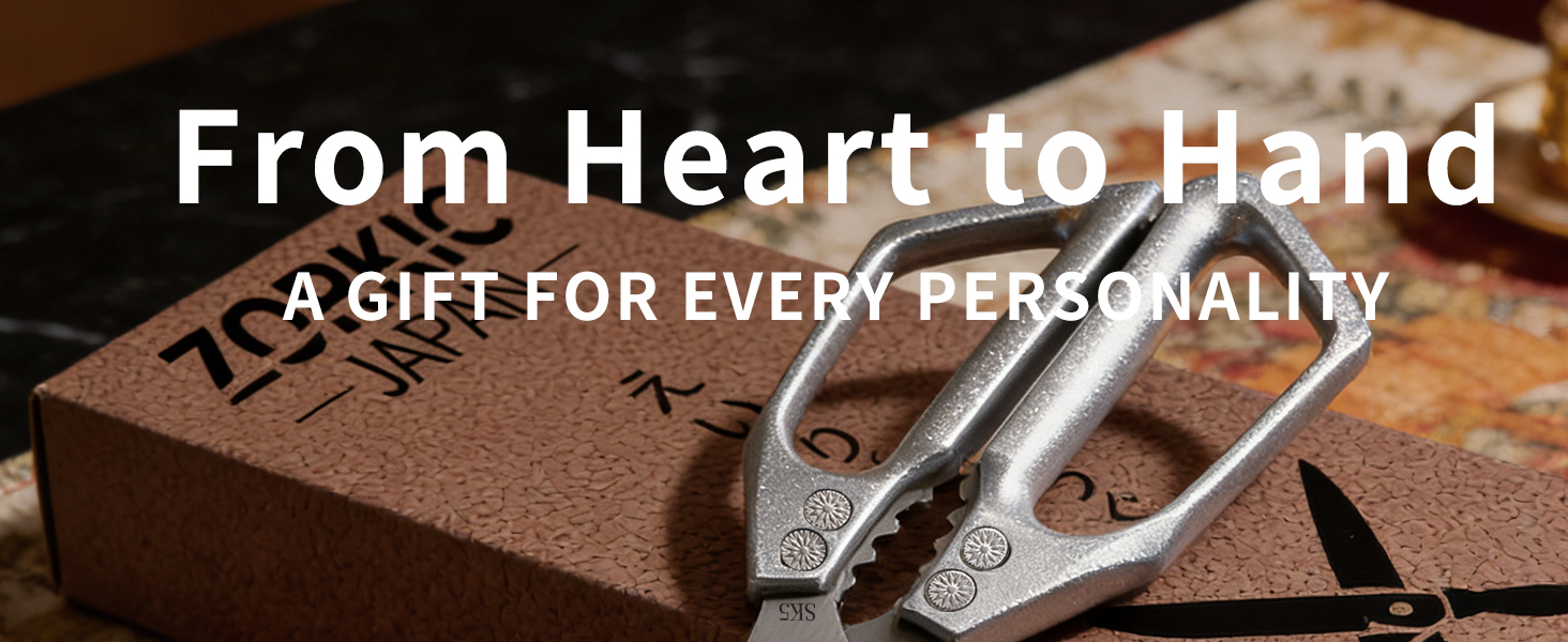 Kitchen Scissors Set 2PCS, Kitchen Shears Heavy Duty Poultry Shears Japan Meat Scissors for Food All Purpose Seafood Meat Cutting Cooking, Chicken Bones, Gifts for Men Women