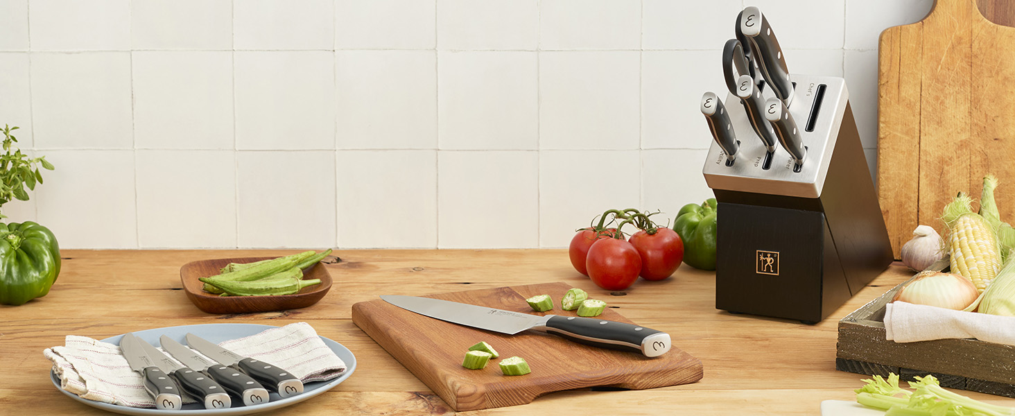 HENCKELS x EMERIL Lagasse The Nola Collection Razor-Sharp German 2-pc Carving Knife Set, Made in Company-Owned German Factory with Special Formula Steel perfected for almost 300 Years, Dishwasher Safe