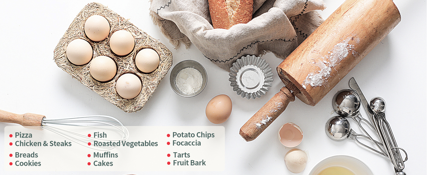 Ceramic Nonstick Baking Pans Set, Non Toxic 33 PCS Stackable Bakeware Sets, 550°F Oven Safe Baking Sheet & Pans, Warp-Free, Dishwasher Safe, PTFE/PFOA/PFOS-Free (Blue)