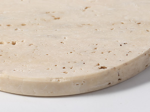 Koville Travertine Coasters, Marble Coaster Set of 4 for Drinks, 4