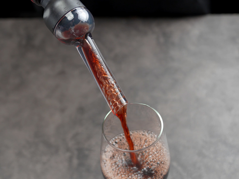 KITCHENDAO Detachable Wine Aerator Pourer - BPA Free Tritan Premium Wine Air Aerator Decanter Spout Dispenser - No Drip or Spill - Improve Taste and Bouquet Instantly - Dishwasher Safe