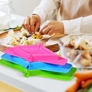 Cabilock 3pcs Empanada Press: Manual Dumpling Maker Set Plastic Dumplingmold Kitchen Tool For Dumpling Wontons Pierogies And Gyoza Wrapping