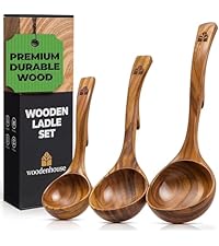 Wooden Spatula for Cooking, 12 Inch - Easy to Clean, Long-Lasting & Sturdy Natural Acacia Wood Spatula for Cooking - Wooden Spatulas with Comfortable Handle, Perfect for Flipping, Turning & Frying