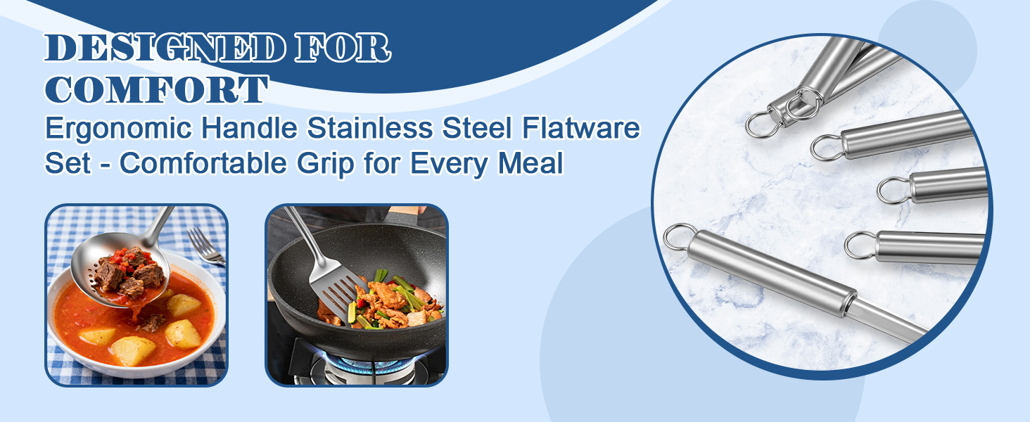 BEWOS Cooking Utensils Set 15 Piece - Stainless Steel Kitchen Utensils Set, Kitchen Tools Set with Spatula and Holder, Non-Toxic, Dishwasher Safe & Heat Resistant