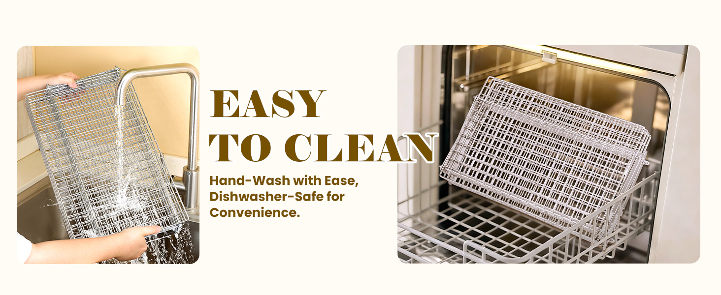 BEWOS 4 Tier Collapsible Cooling Rack - Adjustable Stainless Steel Baking Rack with Leak-Proof Mesh, X-Shaped Structure Cooling Rack for Cooking and Baking, Dishwasher Safe