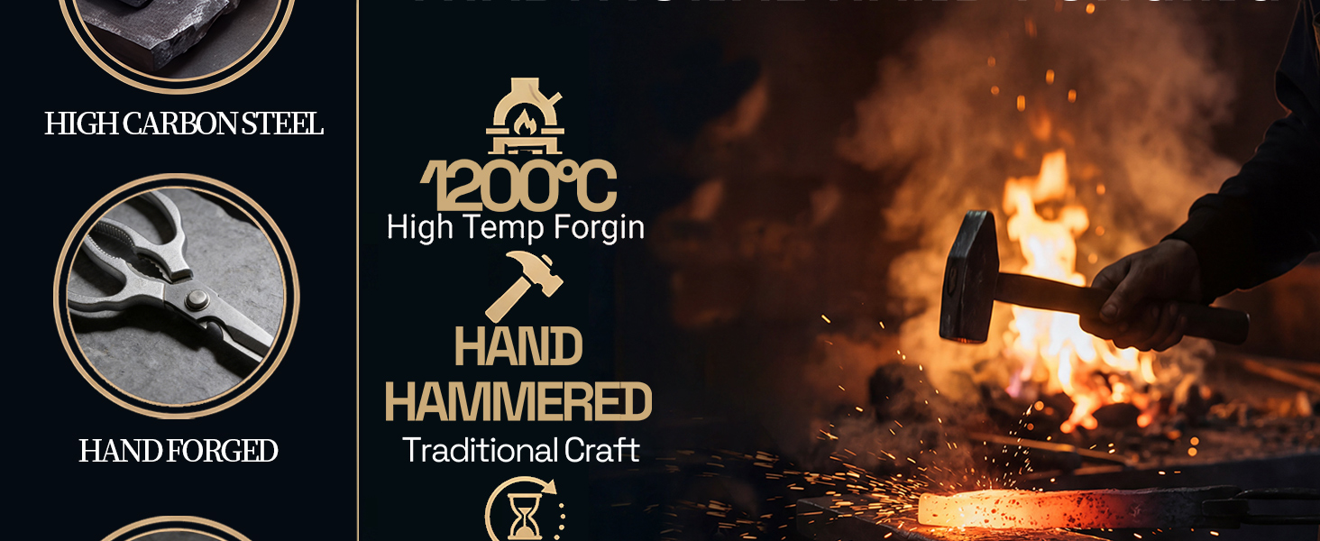 Kitchen Scissors for Food, Multi-All Purpose Japan Kitchen Shears, Heavy Duty Poultry Shear Dishwasher Safe Chicken Scissor, Seafood Shears, Meat Scissors Gifts for Men Women