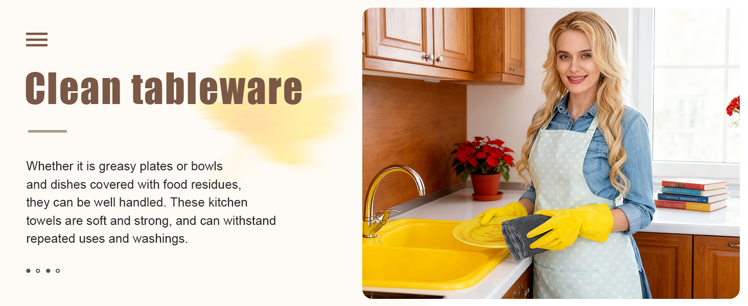 Homaxy 100% Cotton Terry Kitchen Towels(15