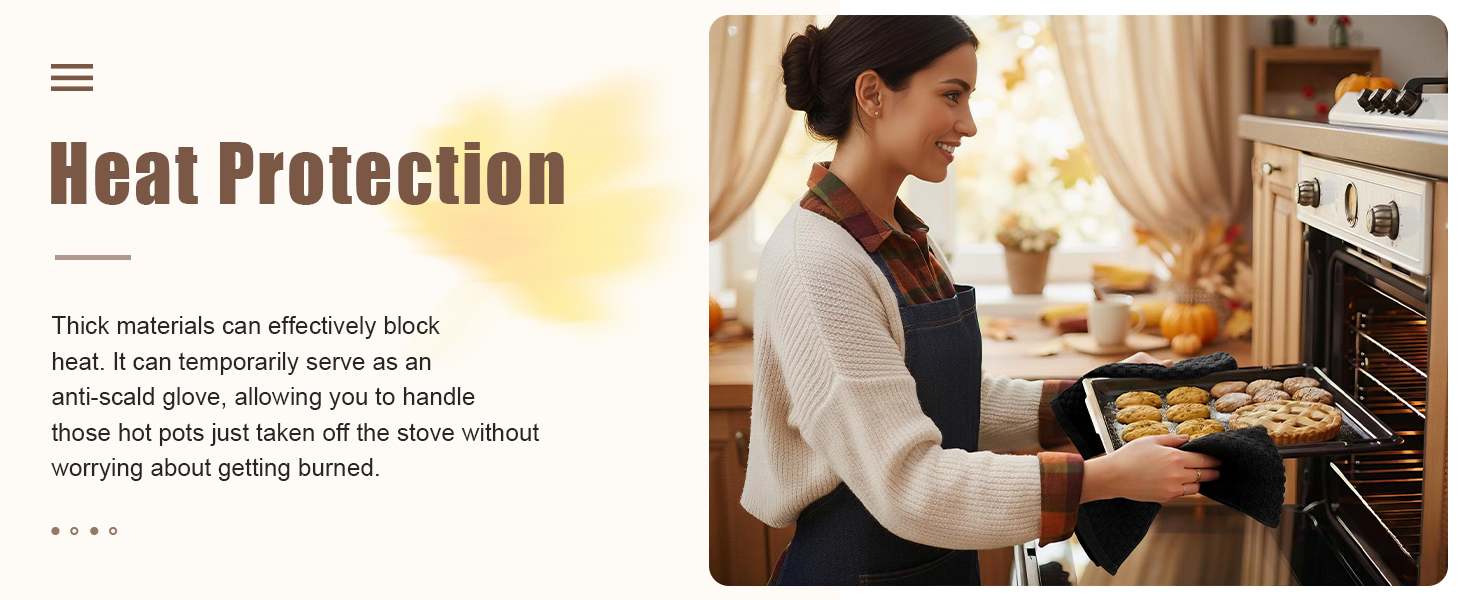 Homaxy 100% Cotton Terry Kitchen Towels(15