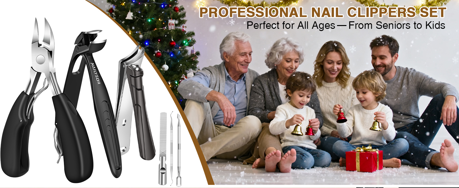 Extended Toenail Clippers for Thick Toenails, Long Handled Nail Clippers for Seniors Angled Head Cutters with Catcher, Ergonomic Wide Jaw Opening,45° Slanted Curved Finger Nail Clippers for Men Women