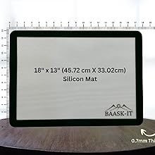 Silicone Baking Mats Set – 3 Pcs, Non-Stick Reusable, Parchment-Free Oven liners (18