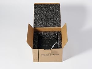 Koville Marble Coaster Set of 4, Round Coasters, 4