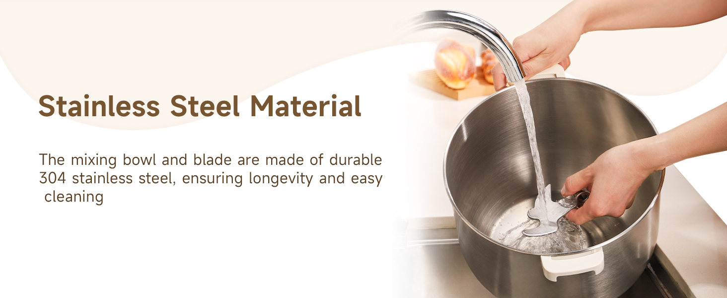 Joydeem Electric Dough Maker, 9.5Qt with Winter & Summer Fermentation, Dual Functions (MIX for Dough/Kneading, BLEND for Filling) - Ideal for Bread, Pizza, Roti, Dumplings, Sourdough, HMJ-A901