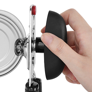 Beneno Can Opener, Heavy Duty Manual Can Opener with Magnet Lid Lifter & Bottle Opener, Hand Can Opener Manual with Ergonomic Soft Grip, Easy Turn Knob for Arthritis & Weak Hands, Easy to Use, Black