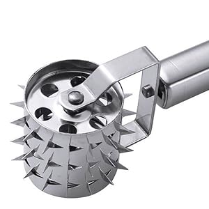 Stainless Steel Meat Tenderizers Roller, Rolling Meat Tenderizer with Ultra Sharp Needle Blades, Meat Rolling Hammer Meat Tenderizer for Kitchen Cooking Meat Tenderizing Steak, Beef, Chicken & Pork