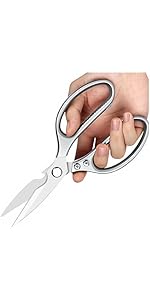 Kitchen Scissors All purpose, Have duty Stainless Steel Cooking Shears for Cutting Meat, Chicken,Poultry, Fish, Herbs, Seafood Scissors with Comfort Grip gold