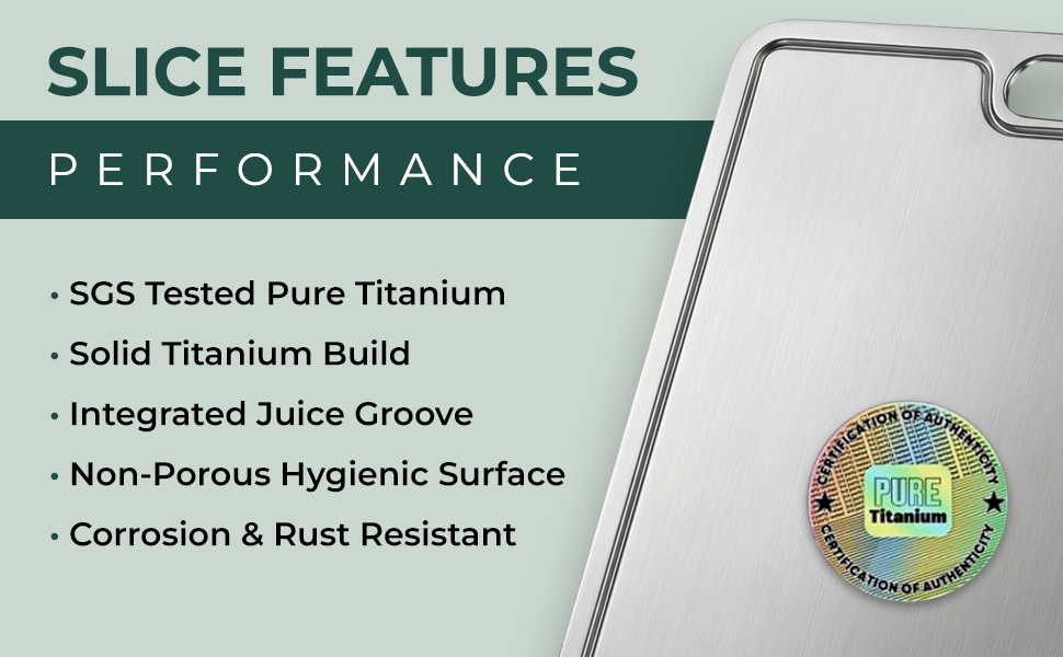 Real Titanium Cutting Board for Kitchen, Pure Titanium Large 15x11 Metal Cutting Boards for Meat and Vegetables, Food Safe, Dishwasher Safe