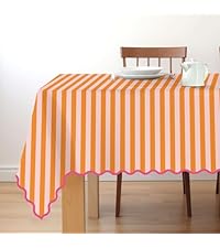 Whaline Pink Red Placemats Embroidered Scalloped Kitchen Place Mats for Wedding Baby Shower Party Home Dining Table Decor, Set of 6, 13 x 19 in