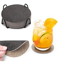 Placemats Set of 6, Vinyl Woven Place Mats Indoor Set of 6 Washable Wipeable PVC Table Mats Heat-Resistant Non Slip Placemat for Kitchen Dining Outdoor Table (Beige Light Brown, Set of 6)