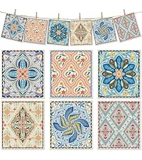 6 Packs Swedish Paper Cloths for Kitchen, Reusable Paper Towels Washable Dish Rags, Highly Absorbent Kitchen Towels Quick Drying Swedish Sponge Cleaning Dish Cloths (Lily Floral)