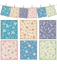 6 Packs Swedish Paper Cloths for Kitchen, Reusable Paper Towels Washable Dish Rags, Highly Absorbent Kitchen Towels Quick Drying Swedish Sponge Cleaning Dish Cloths (Lily Floral)