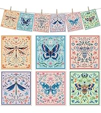 6 Packs Swedish Paper Cloths for Kitchen, Reusable Paper Towels Washable Dish Rags, Highly Absorbent Kitchen Towels Quick Drying Swedish Sponge Cleaning Dish Cloths (Lily Floral)