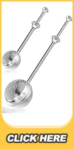 JETKONG Large Flour Duster for Baking, One-Handed Operation Sugar Sifter, 304 Stainless Steel Dusting Wand, Flour Sprinkler for Bread Baking (Large, Silver)