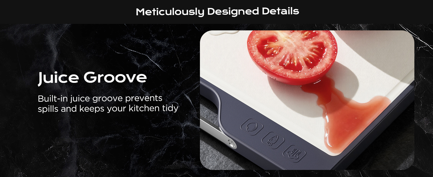 Titanium Cutting Board for Kitchen, Double-Sided Pure Titanium(Checkered Design) & Wheat Straw PP, Food Grade Chopping, Non Toxic, Easy to Clean, 16"×11"