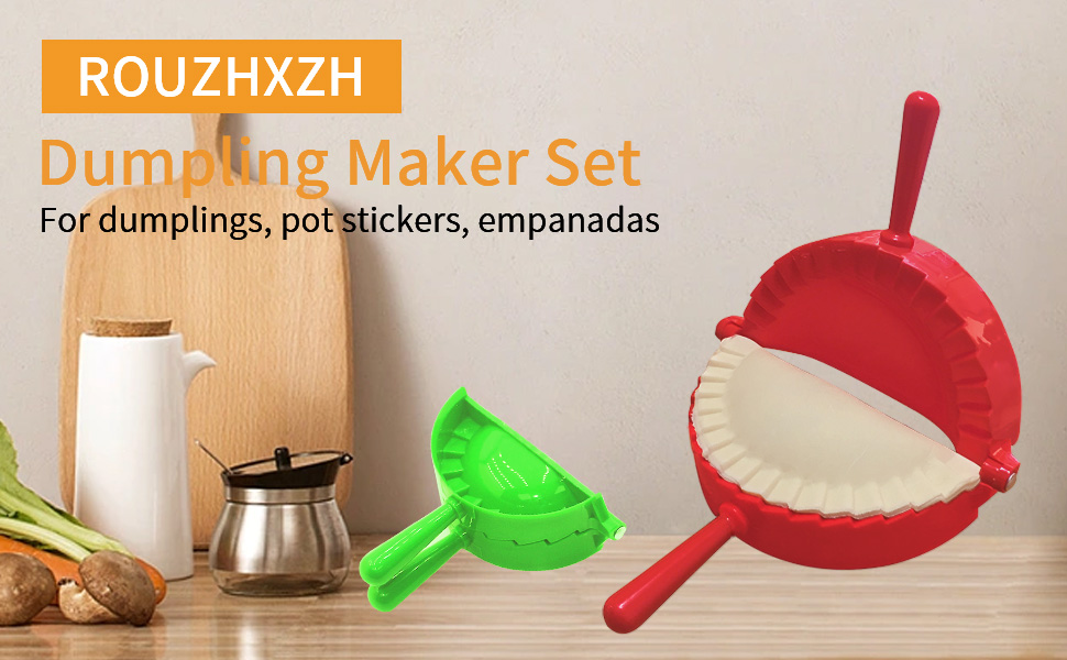 Dumpling Maker, Empanada Maker Press Set 2 Sizes (6