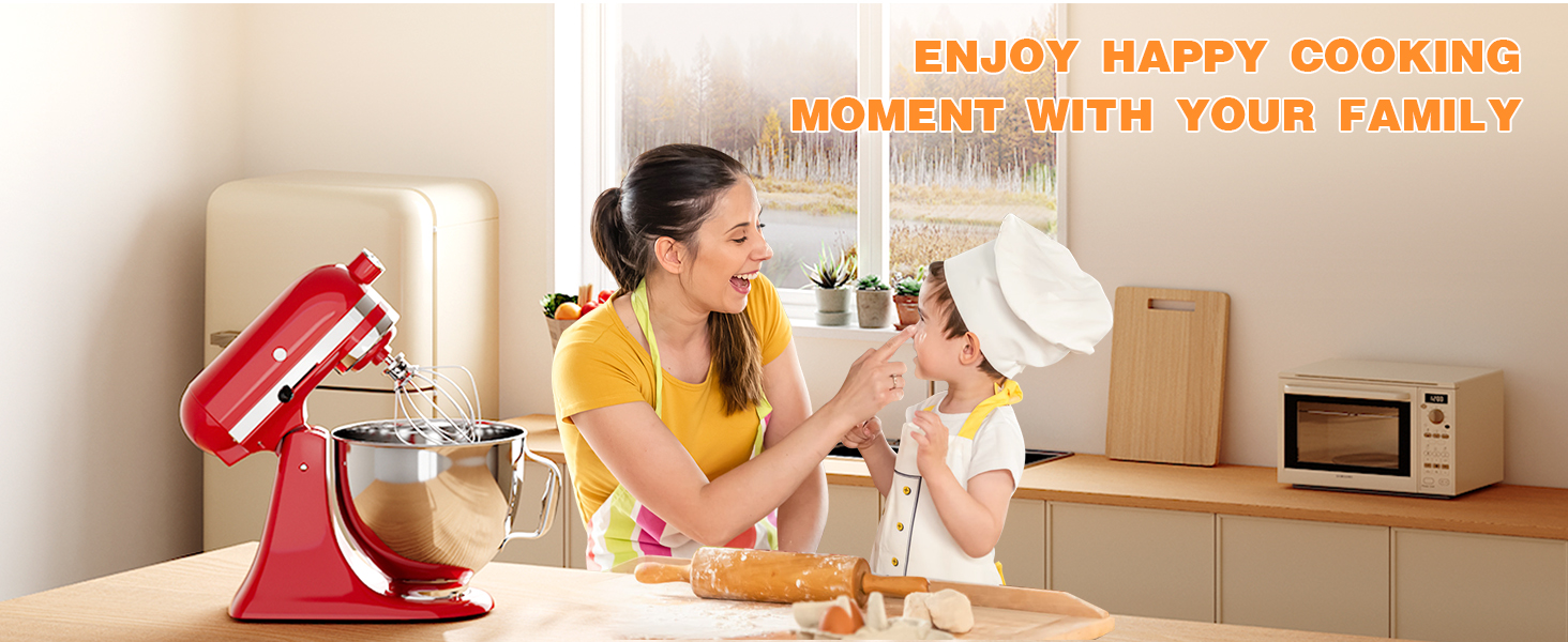 5 QT Food-Grade Stainless Steel Mixer Bowl Compatible With KITCHENAID TILT-HEAD STAND MIXERS 4.5-5 Quart, with Anti-slip handle & Prominent Clasp, Stainless Steel Polished