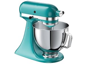5 QT Food-Grade Stainless Steel Mixer Bowl Compatible With KITCHENAID TILT-HEAD STAND MIXERS 4.5-5 Quart, with Anti-slip handle & Prominent Clasp, Stainless Steel Polished