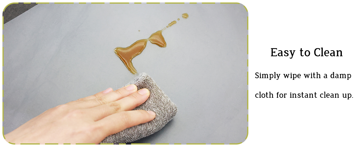 10 Pack Plastic Placemats 17x11 Inch, Clear Place Mats Wipeable, Vinyl Table Mats for Kitchen Dining Table Protection, Craft Projects, Shelf and Drawer Liner