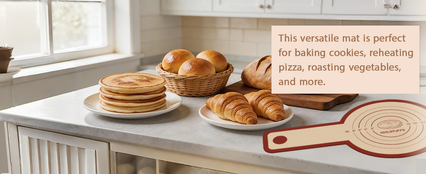 Silicone Bread Sling for Dutch Oven, 2 PCS Red Non-Stick & Reusable Bread Baking Supplies with Extra Long Handles, Easily Transfer Sourdough, Dishwasher Safe, Round