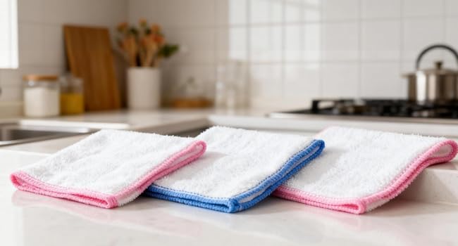 OnBrand Naturally Wood Fiber Cleaning Cloth, Microfiber Cleaning Cloths, 10 Pcs (12