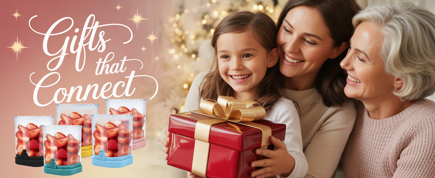 Strawberry Slicer Cup with Push Plate, Fruit Cutter Kitchen Gadget for Egg, Kiwi, Banana, Cucumber, Easy Fruit & Vegetable Slicer, Strawberry Cutter Tool for Quick Safe Cutting (Blue)