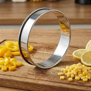 25 Pcs 4 Inch English Muffin Ring, Double Rolled Tart Rings, Stainless Steel Crumpet Rings, Round Metal Cooking Pastry Ring Molds, for Baking Fluffy Muffins, Pancakes, Pastry, Omelette, Silver
