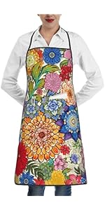 Boho Floral Oven Mitts and Pot Holders Sets of 3, Colorful Flowers Heat Resistant Kitchen Gloves Hot Pads, Chef Baking Gifts for Baker Women Mom Wife, Spring Easter Kitchen Gifts for Cooking Lover