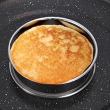 8Pcs Crumpet Rings, 4 & 3.15 Inches Nonstick English Muffin Rings, Stainless Steel Double Rolled Tart Ring, Round Metal Pastry Ring Molds for Baking Cake Dessert Food Making Tool