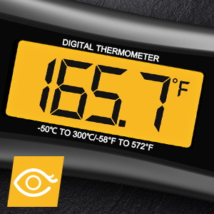 Meat Thermometer Digital, Instant Read Meat Thermometer for Grill and Cooking, with Bottle Opener, Backlight & Calibration Food Thermometer, Kitchen Gadgets for BBQ, Turkey, Candy, Liquids