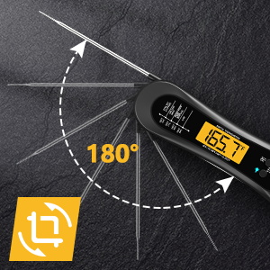 Meat Thermometer Digital, Instant Read Meat Thermometer for Grill and Cooking, with Bottle Opener, Backlight & Calibration Food Thermometer, Kitchen Gadgets for BBQ, Turkey, Candy, Liquids