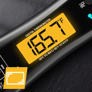 Meat Thermometer Digital, Instant Read Meat Thermometer for Grill and Cooking, with Bottle Opener, Backlight & Calibration Food Thermometer, Kitchen Gadgets for BBQ, Turkey, Candy, Liquids