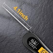 Meat Thermometer Digital, Instant Read Meat Thermometer for Grill and Cooking, with Bottle Opener, Backlight & Calibration Food Thermometer, Kitchen Gadgets for BBQ, Turkey, Candy, Liquids