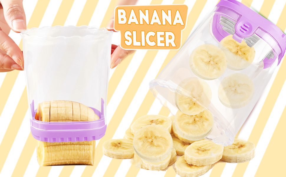 Creative Strawberry & Fruit Slicer - Detachable Cutter with Push Plate (Purple)