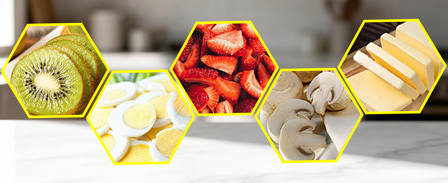 3 In 1 Egg Slicer for Hard Boiled Eggs,3 Slice Modes Egg Cutter,Stainless Steel Dicer for Strawberry Mushroom Grape Cherry, Multifunctional Food Cutter Slicer for Home Kitchen Chopper Gadgets (White)