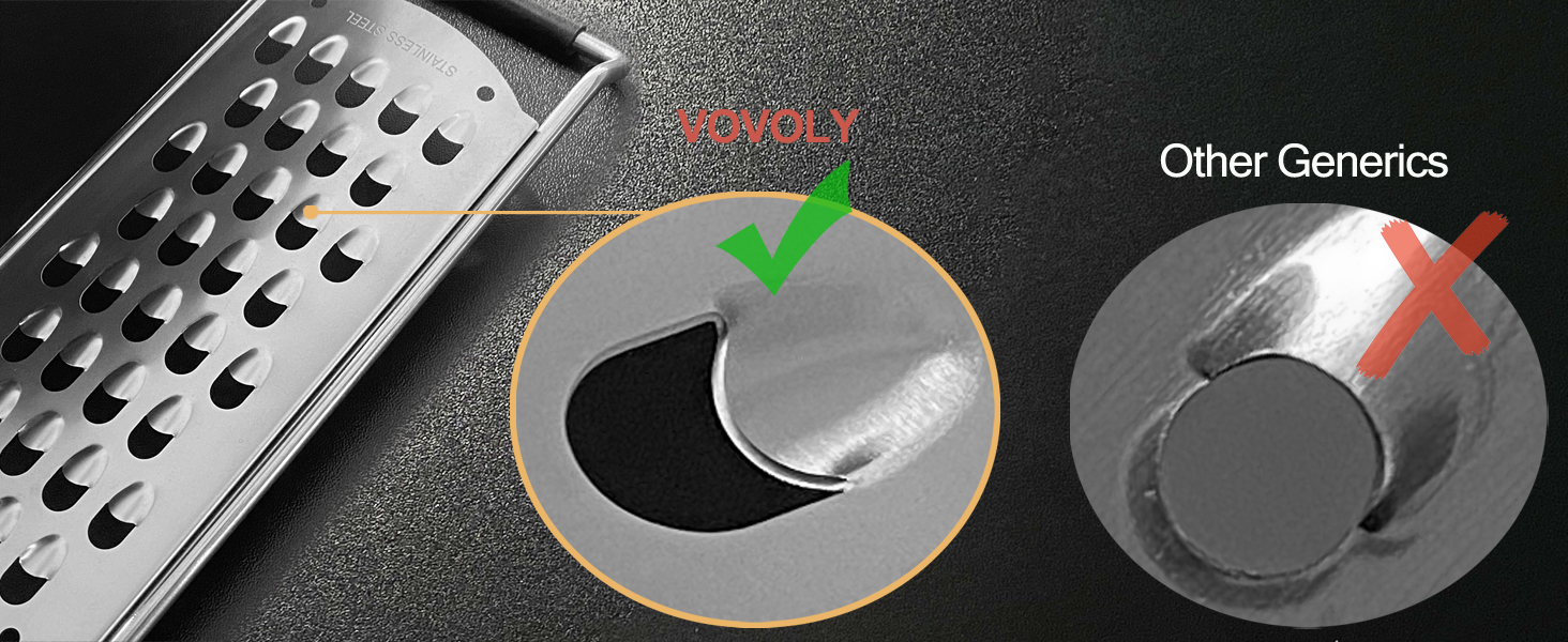 Julienne Vegetable Grater, Handheld Carrot Shredder, Ultra-Sharp Stainless Steel Julienne slicer, Mess-Free Grating - Dishwasher Safe