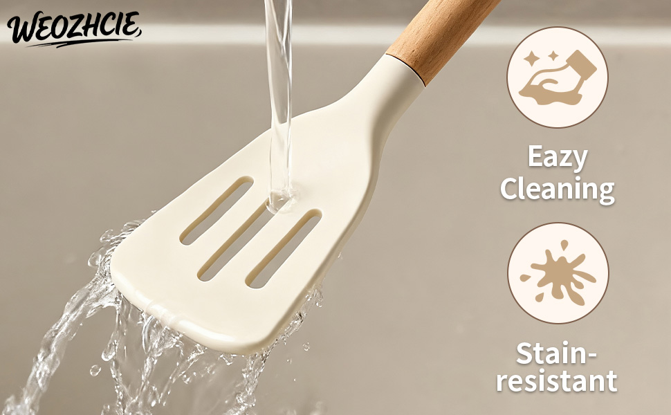 Silicone Cooking Utensil Set,12 PCS Cooking Cookware Kitchen Utensils Set for Cooking, Nonstick 446°F Heat-Resistant Cookware Kitchen Tools of Spoon,Brush,Whisk,Spatula,Turner Tongs (Khaki)