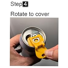 Soda Can Opener Set, 10PCS Easy Tab Opener and Drink Protector with Reusable Complete-Cover Plastic Can Toppers, Fits Coke, Beer & Aluminum Beverage Cans, 5 Colors Lids for Party, BBQ, Camping