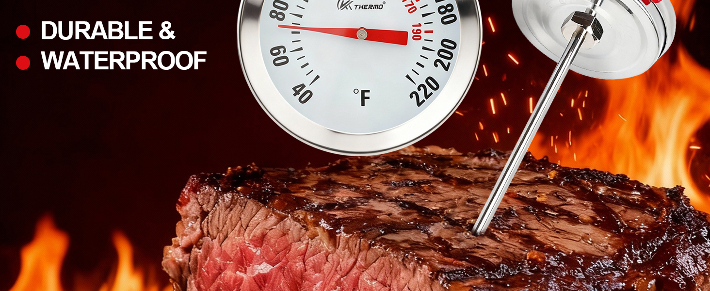 Instant Read Meat Thermometer 2'' Cooking Thermometer Kitchen Thermometer for Cooking for Liquid, Steak, Turkey Temp Checking