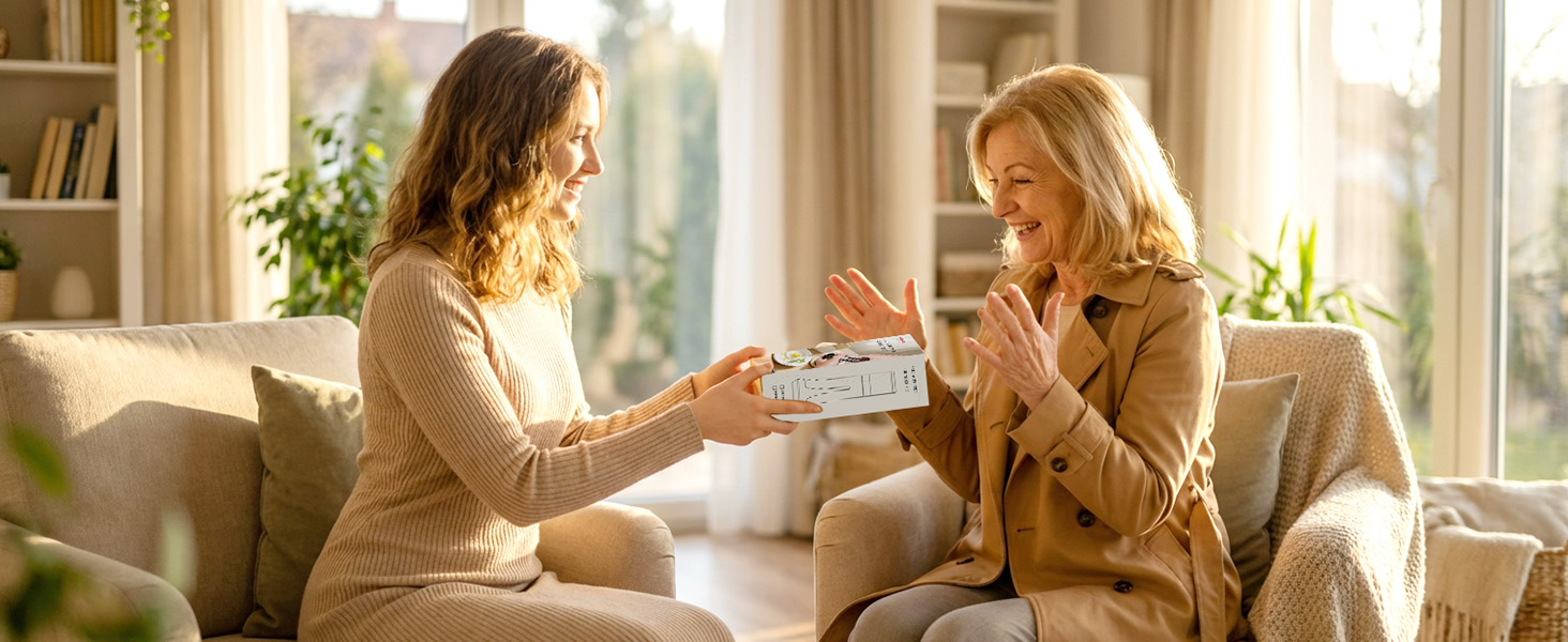 Aelga Salt and Pepper Grinder Set with Silicone Funnel - 4oz Glass Manual Mills with Adjustable Ceramic Core, Refillable Kitchen Gadgets, Modern Tabletop Gift Set