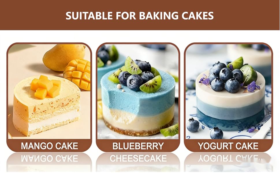 Set of 3 Stainless Steel Sushi Tower Mold, Round Mousse Cake Ring Molds with Pushers, Tuna Tartare Mold Ring for Home Kitchen Use