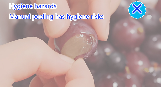 Automatic Grape Peeler Machine,Electric Peeling Machine for Grape,Automatic Garlic & Cherry Tomato Peeler Skin Remover Tool for Small Fruits,Efficient Peeling Kitchen Gadget for Home Use (Blue)